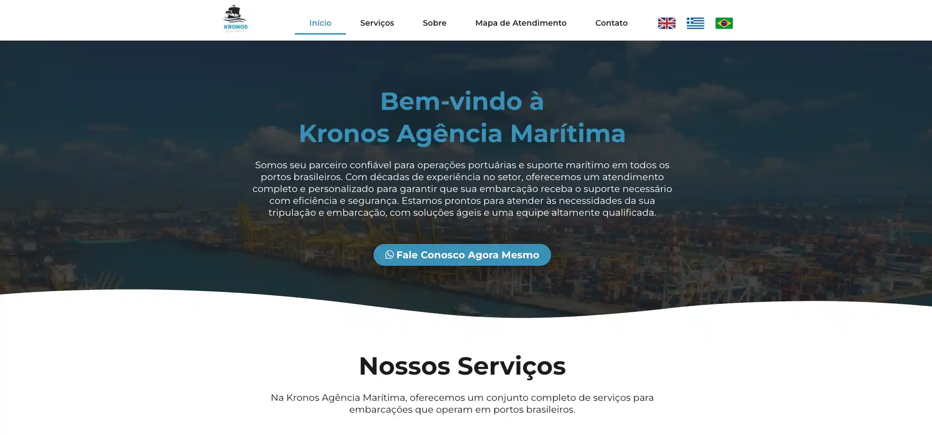 Site institucional — Kronos Santos